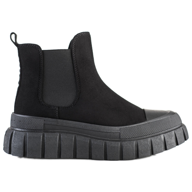 SHELOVET Stivaletti Chelsea alla moda sulla piattaforma nero