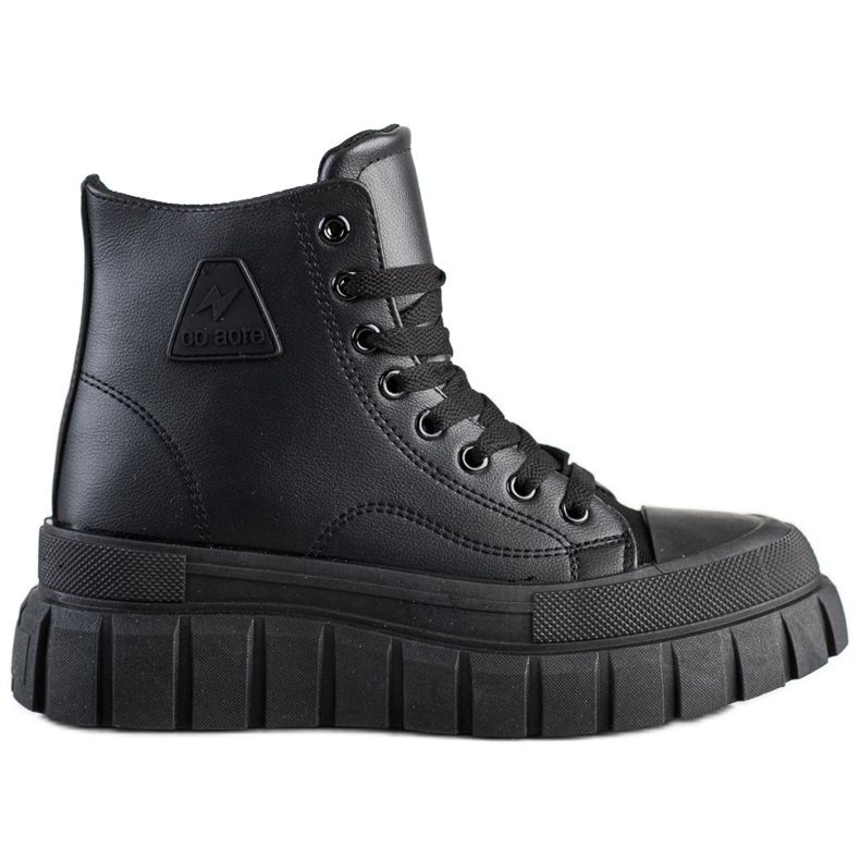 SHELOVET Sneakers Con Ecopelle Sulla Piattaforma nero