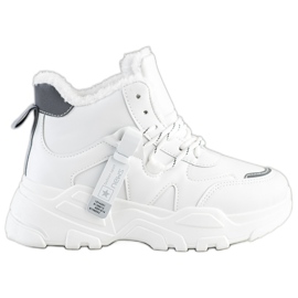 Evento Stivali Caldi Scarpe Da Ginnastica bianco