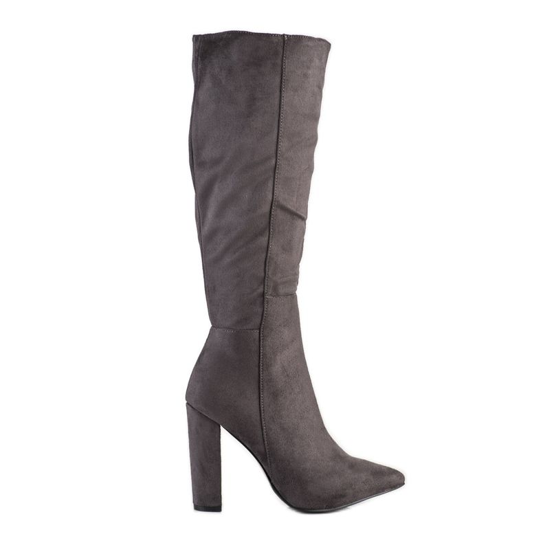 Seastar Stivali sexy in pelle scamosciata grigio