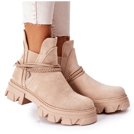 PS1 Stivaletti caldi Stivali Jodhpur Beige Buona Idea