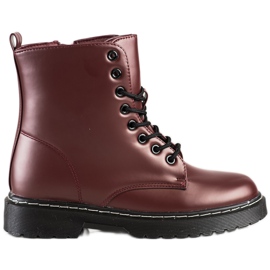 SHELOVET Stivali stringati alla moda rosso