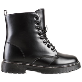 SHELOVET Stivali stringati alla moda nero