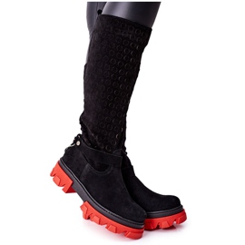 Lewski Shoes Stivali Pelle Donna Lewski Camoscio Nero 2866