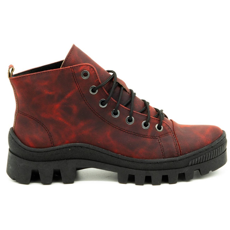 Polbut Stivali da donna in pelle D1 bordeaux chiaretto