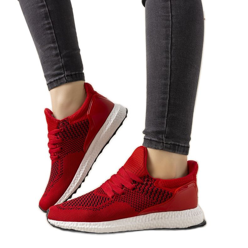 Sneaker sportive rosse da donna thailandesi rosso