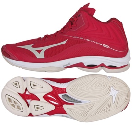 Mizuno Wave Lightning Z6 Mid W V1GC200564 scarpe da pallavolo rosso arance e rossi