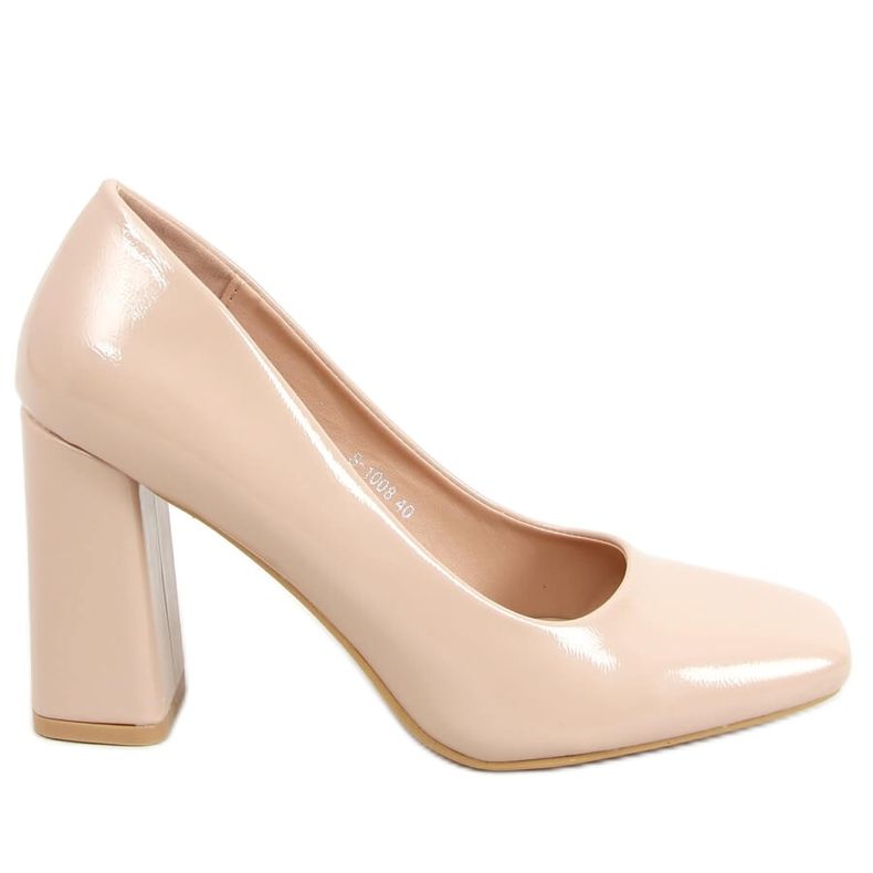 Décolleté su palo beige e rosa S-1008 Pink