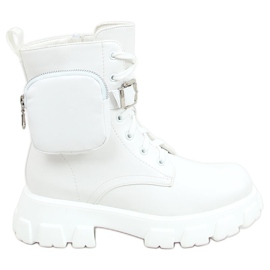 Stivali da lavoro bianchi con marsupio 7705 White bianco