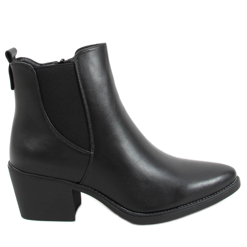 Stivali neri con tacco basso HQ1363 Nero