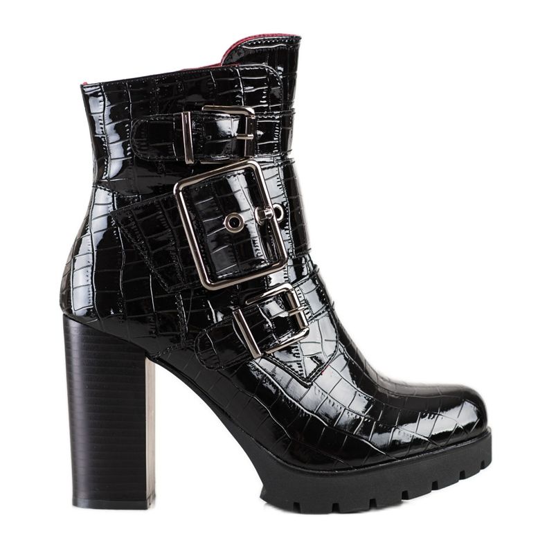 Erynn Stivali con tacco alto alla moda nero