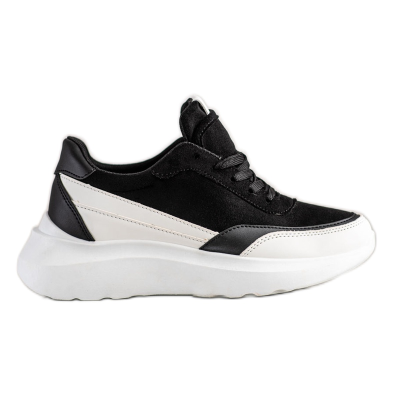 SHELOVET Sneakers in pelle scamosciata nera nero