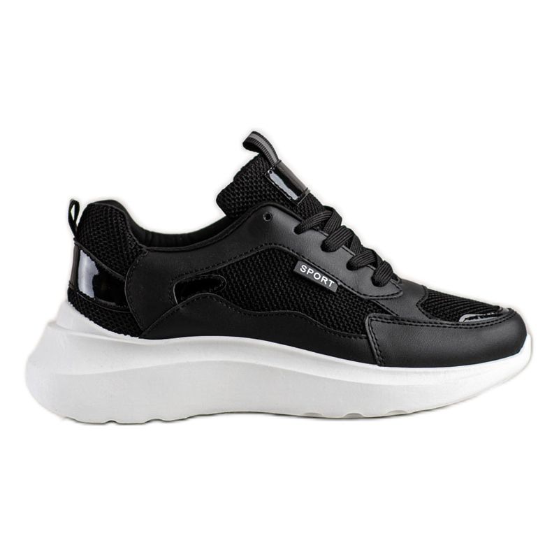SHELOVET Scarpe sportive sulla piattaforma nero