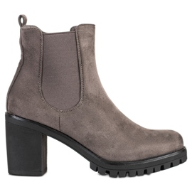Seastar Stivali classici con tacco alto grigio