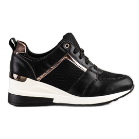 Sweet Shoes Sneakers Con Zeppa Con Rete nero