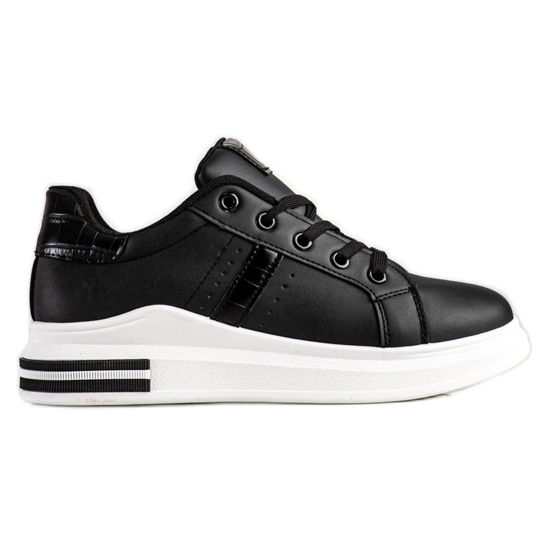 SHELOVET Scarpe da ginnastica nere casual nero