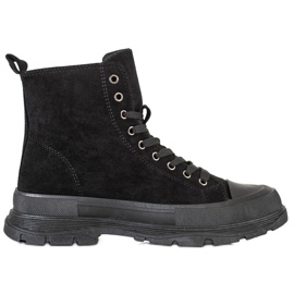 Seastar Sneakers alte in pelle scamosciata nero