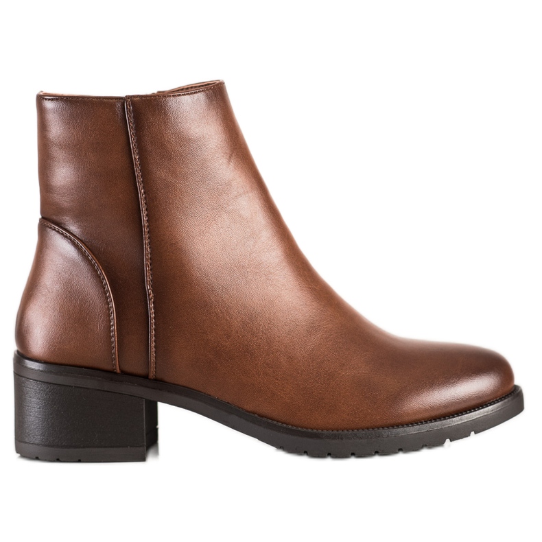 Lovery Stivali casual in ecopelle marrone