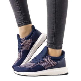 Sneaker sportive blu navy da donna Thailand rosa