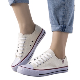 Sneakers Guest lucida color crema beige
