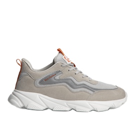 Scarpe sportive da uomo grigie, sneakers Rodarte grigio