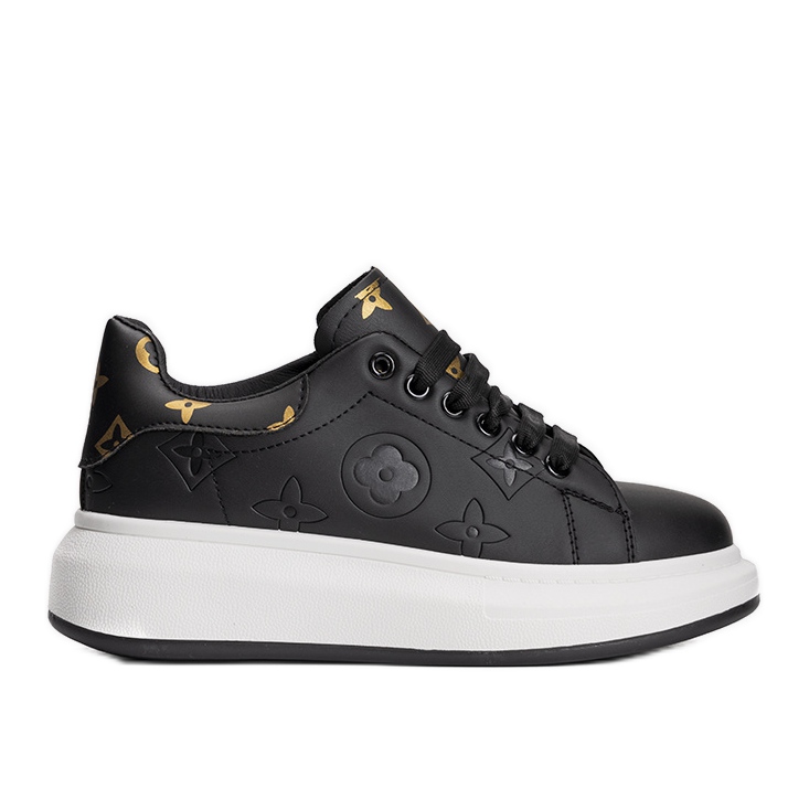 Sneakers nere con eleganti motivi Montanez nero