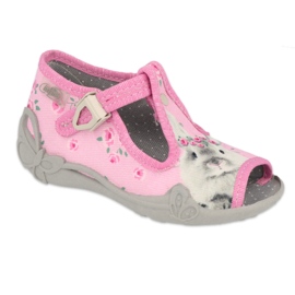 Scarpe per bambini Befado 213P130 rosa grigio