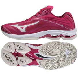 Scarpe da pallavolo Mizuno Wave Lightning Z6 Low W V1GC200064 rosso arance e rossi