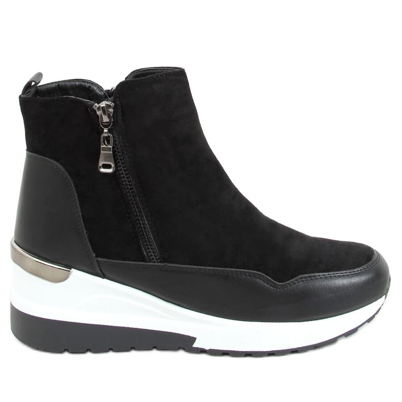 Nero NB511 Stivali neri su suola sportiva