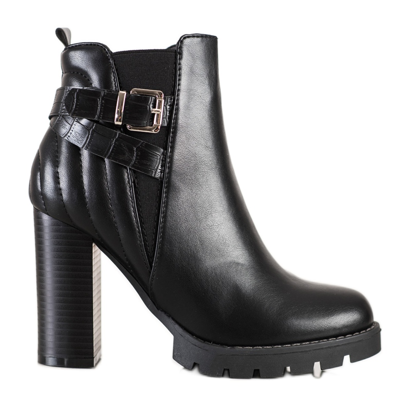Erynn Stivali con tacco alto nero