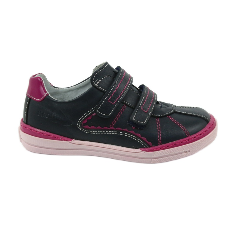 Scarpe brogue per bambini Ren But 3193 blu navy multicolore rosa