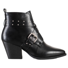 Lucky Shoes Stivali rock sul post nero