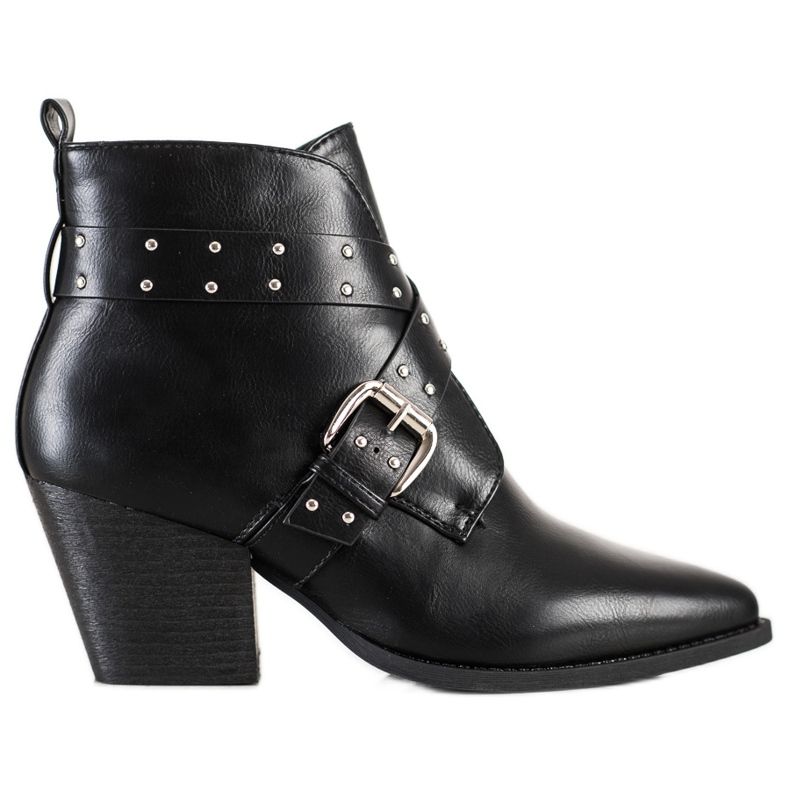 Lucky Shoes Stivali rock sul post nero