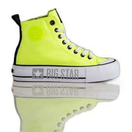 Sneakers da donna Big Star II274015 giallo