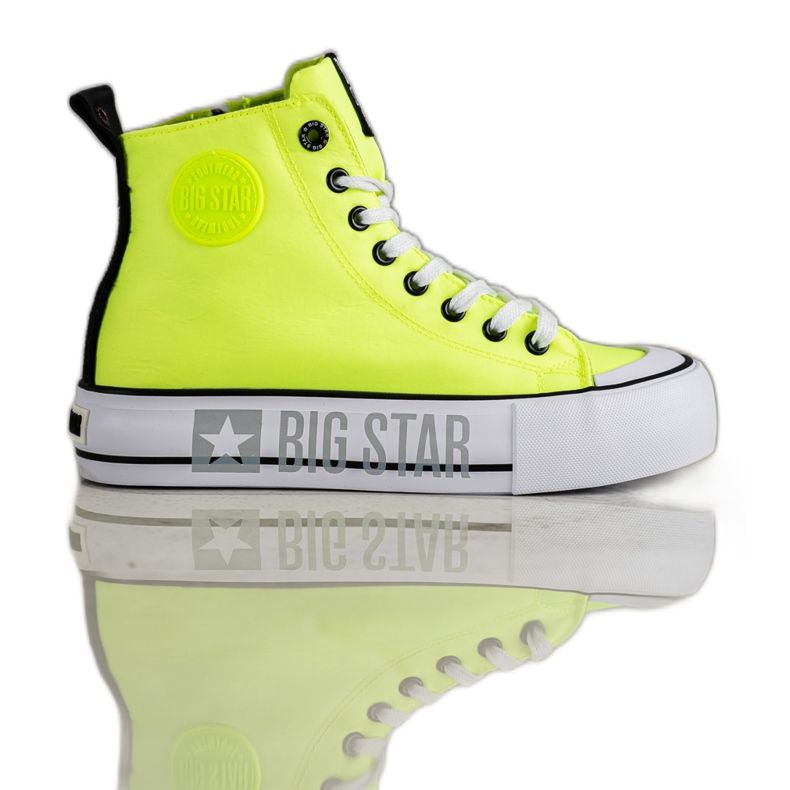 Sneakers da donna Big Star II274015 giallo