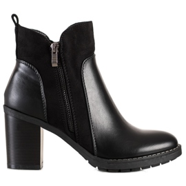 Diamantique Stivali casual con tacco alto nero