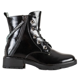 Stivali con cintura decorativa VINCEZA nero