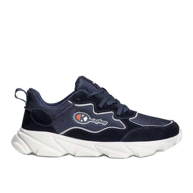 Scarpe sportive uomo blu navy, sneakers Jasso