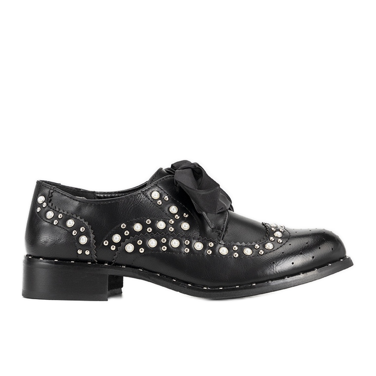 Stringate nere con borchie Delvis nero