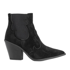 Stivali da cowboy neri da donna con elastico Barela nero