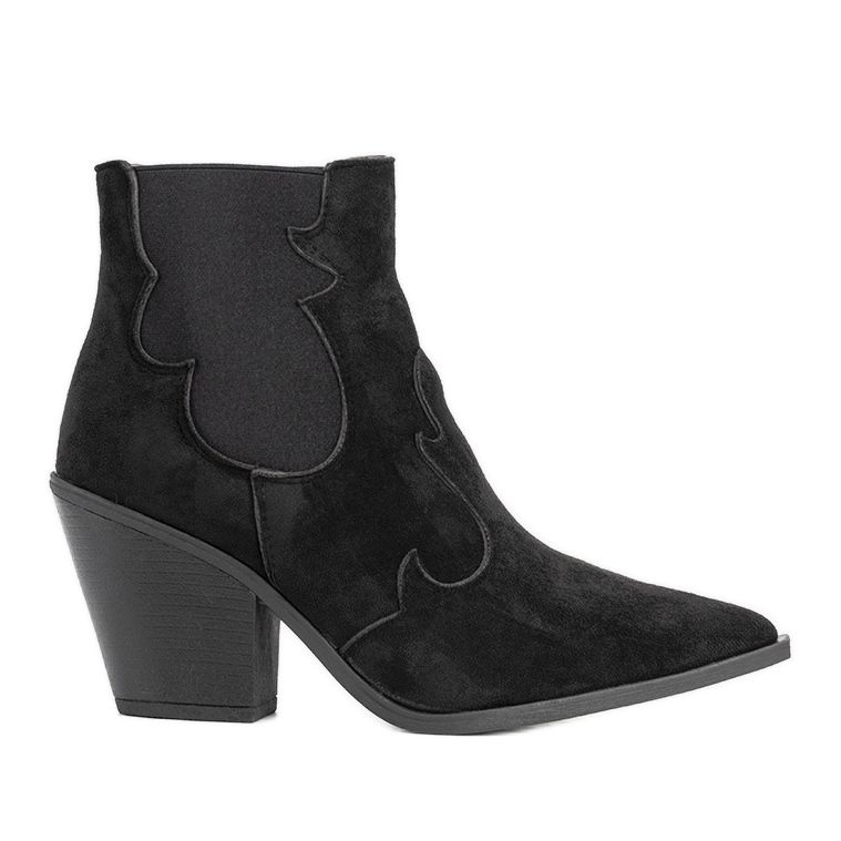 Stivali da cowboy neri da donna con elastico Barela nero