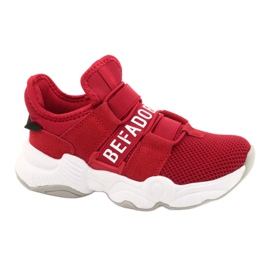Scarpe per bambini Befado 516Y064 bianco rosso