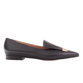 Marco Shoes Ballerine con linguetta decorativa nero