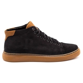 Polbut Scarpe da uomo in pelle 2110 nere nero