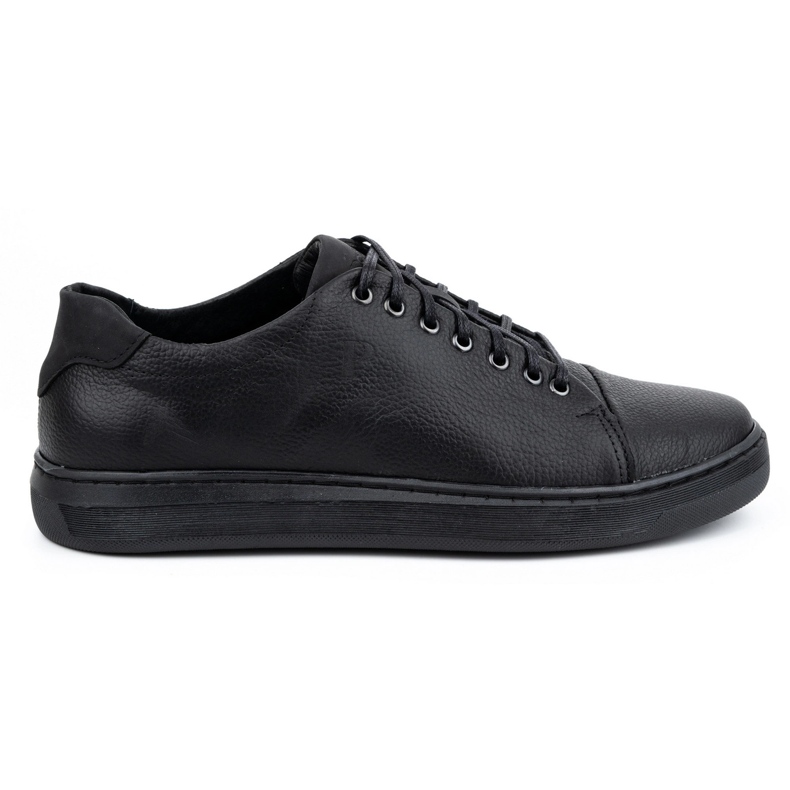 Polbut Scarpe da uomo in pelle 2109, felpa nera nero