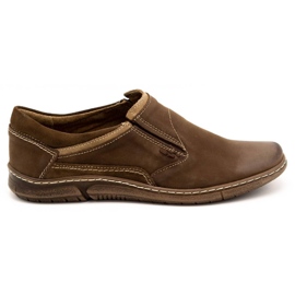 KOMODO Slip-on uomo in pelle marrone 860K