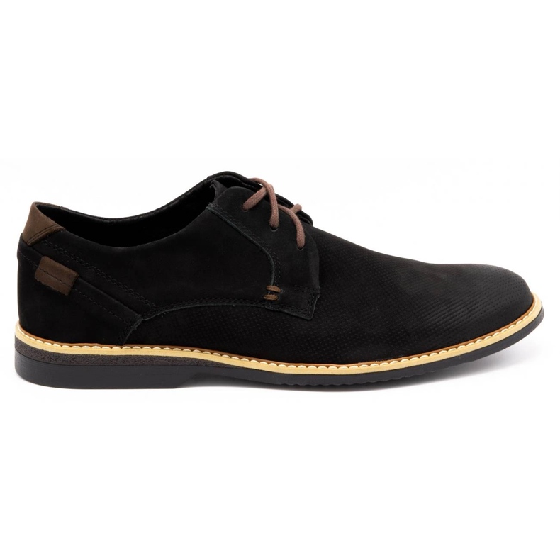 KOMODO Scarpe casual da uomo in pelle 859L nere nero