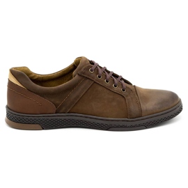 KOMODO Scarpe casual da uomo in pelle 883LK marrone