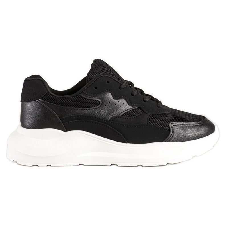 SHELOVET Scarpe da ginnastica nere casual nero