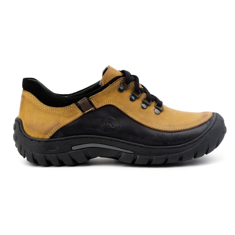 KOMODO Scarpe trekking uomo pelle 917K giallo